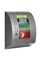 SixCase utendørs defibrillatorskap med pinkode (grå) 